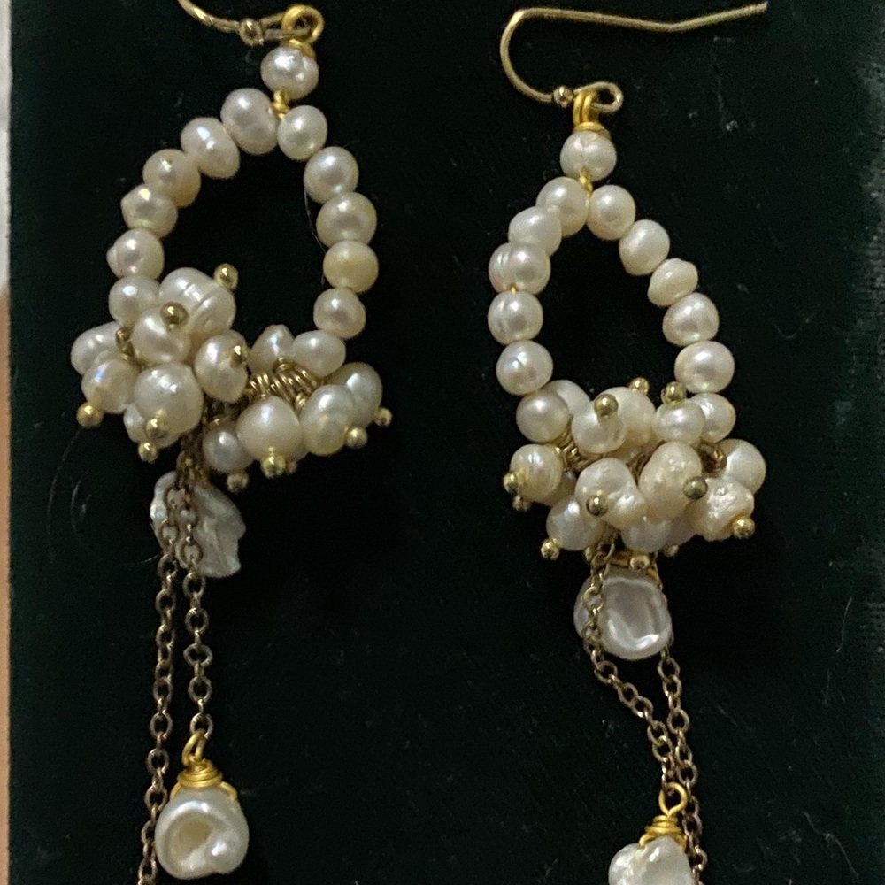 Hanging Pearl Earrings